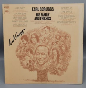 EARL SCRUGGS signed LP Autogramm FAMILY & FRIENDS Dylan Baez Banjo Bluegrass - Bild 1 von 4