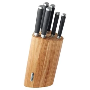 Scanpan Maitre D 7 Piece Knife Block Set Oak - Picture 1 of 1