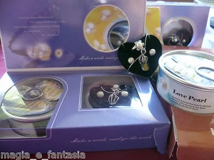 SET Regalo PERLE di FIUME Orecchini Anello Collana e Ciondolo + REGALO!!! ENTRA - Picture 1 of 1