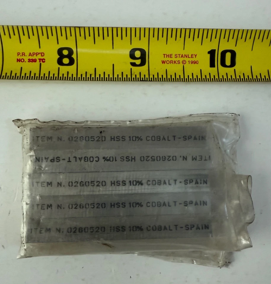 NOS 5 PC HSS 10% Cobalt Lathe Tool Bit Milling Fly Cutter 5/16 x 5/16 x 2-1/2 - Image 1 of 1