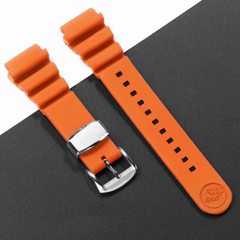 20-22mm for SEIKO Prospex BLACK SRP779 SRPC91 Silicon Rubber Watch Band. - Image 1 of 4