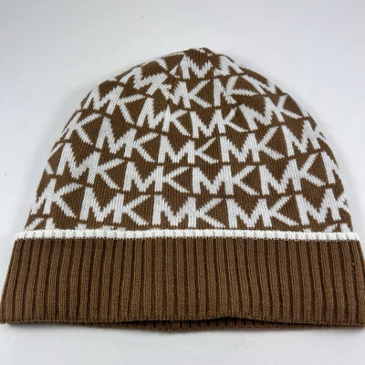Gorro Michael Kors para mujer con borde logotipo MK - Sombrero de invierno nieve esquí frío Foto 1 de 4