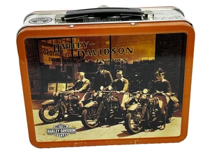 Harley-Davidson Brotdose Dose Metall mit Logo 3 Oldtimer Motorräder Händlerbild - Bild 1 von 17