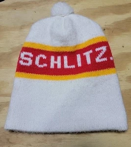 Schlitz Beer Knit Winter Hat Vintage Promotional Beanie cap Milwaukee Vintage - Picture 1 of 2