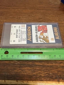 1997 Auburn Vs Alabama Football Ticket Stub 11/22/1997 Jordan Hare - Fair Shape - Picture 1 of 11
