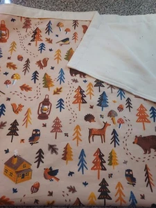baby blanket handmade Soft Cozy Flannel Reversible Nursing Camping Ivory Backing - Picture 1 of 5