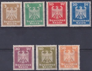 Deutsches Reich Mi.Nr. 355 - 361 Reichsadler postfrisch / ungebraucht 1924 - Picture 1 of 2