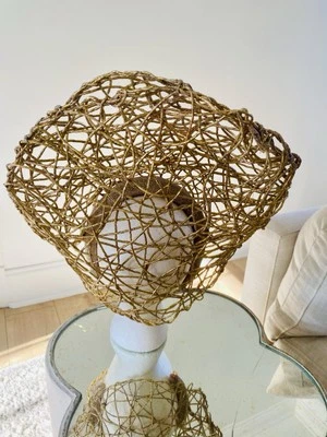 Gold Handmade Fascinator Headpiece Unique One Of A Kind - Image 1 of 2