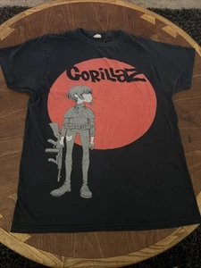 Vintage Gorillaz 2010 Plastic Beach Tour Bay Island Size SM Med RARE Ladies Cut - Picture 1 of 15
