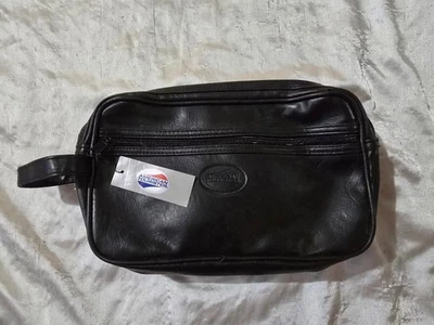 NWT Vintage American Tourister Black Double Zip Overnight Travel Toiletry Bag  - Image 1 of 4