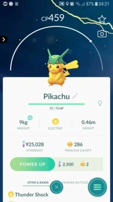 Pokemon Pikachu ( Rayquaza Hat ) Go - Image 1 of 2