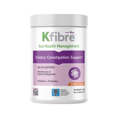 New Kfibre Pro Dietary Constipation Support 160g Natural Orange Gut Health - image 1 of 4