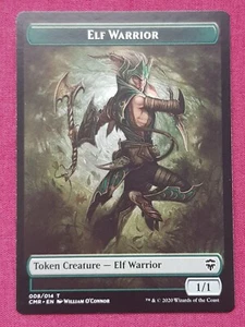 Magic The Gathering COMMANDER LEGENDS CMR ELF WARRIOR token card MTG - Picture 1 of 2