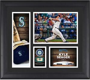 Kyle Seager Seattle Mariners Framed 15x17 Collage w/ Piece of G-U Ball