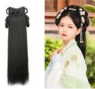 Styl antyczny Peruka Hanfu Nakrycie głowy Leniwy jednoczęściowy styl Bun Starożytna sukienka Włosy