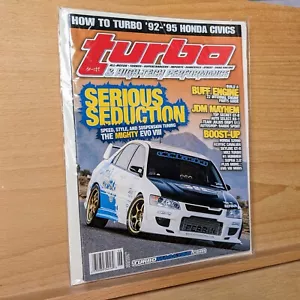 Turbo & High-Tech Performance Magazine June 2004 Mitsubishi EVO MINT No Label - Foto 1 di 5