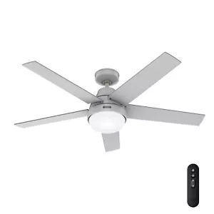 Hunter Fan 52 in Casual Dove Grey Ceiling Fan with Light Kit and Remote Control - Picture 1 of 7