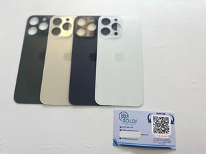 Vitre Arrière de Remplacement pour iPhone 14 Pro / 14 Pro Max Grand Trou Qualité OEM - Photo 1 sur 12