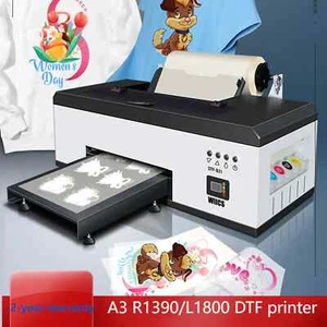 SIHAO A3 R1390/L1800 DTF Stampante per trasferimento su T-shirt con forno per - Afbeelding 1 van 30