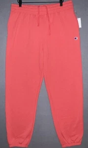 Champion Powerblend Oversized Sweatpants C Logo L Picante Pink Comfortable Women - Picture 1 of 11