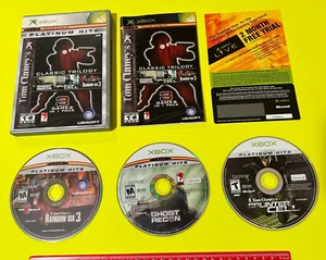 Tom Clancy's Classic Trilogy (Microsoft Xbox, 2004) Complete CIB! - Picture 1 of 10