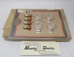 Harley Davidson Genuine NOS V-Rod Bullet Clear Lens Turn Signal Kit 69309-02 - Picture 1 of 8