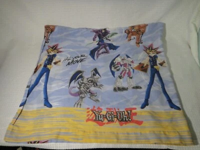 Vintage 1996 Yu-Gi-Oh Twin Flat Sheet 97"x62" Yami Yugi Kazuki Takahshi Franco - Image 1 of 4