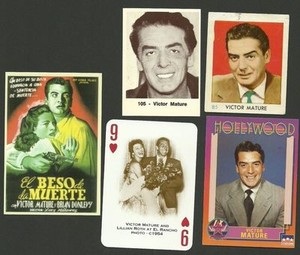 Victor Mature Lillian Roth Fab Card Collection