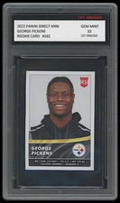 GEORGE PICKENS 2022 PANINI DIRECT MINI 1ST GRADED 10 ROOKIE CARD #165 STEELERS