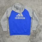 Adidas Men's Size L Pullover Sweater Hoodie Jacket Climawarm Cotton Multicolor S