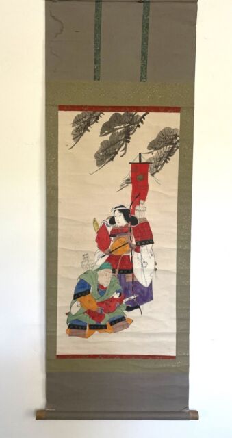 Japanese Painting Meiji Scroll Taizo Tae Nihonga New Year's Day, 1903 For  Sale at 1stDibs