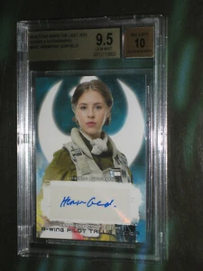 ✨ BGS 9.5 STAR WARS MOVIE 2018 LAST JEDI HERMIONE CORFIELD AUTO AUTOGRAPH CARD - Picture 1 of 1