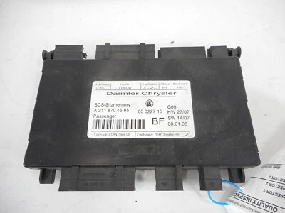 2007-2011 Mercedes-Benz CLS550 Front Seat Control Module Passenger Right OEM - Image 1 of 2