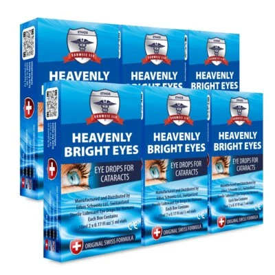 ETHOS SCHWEITZ LLC Ethos Heavenly Cataract Bright Eyes NAC Eye Drops for Vision Improvement 60ml