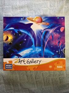 Mega Art Gallery Astral Dolphins Puzzle 500 pcs New Factory Sealed