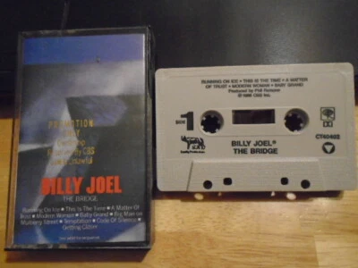 RARE OOP PROMO Billy Joel CASSETTE TAPE The Bridge 1986 Cyndi Lauper Ray Charles - Image 1 of 2