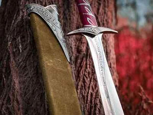 Handmade Hand Forged Carbon Steel Viking Sword, Battle Ready Medieval Sword - Picture 1 of 5