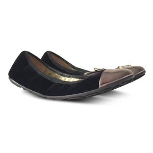 NEU JIMMY CHOO schwarze Wallach Samt Ballerinas, Größe 36 - Bild 1 von 7