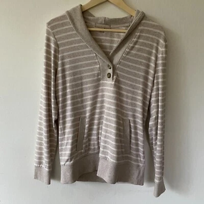 Pullover Banana Republic Mujer Mediano Crema Rayas Old Money Y2K Coastal Foto 1 de 4