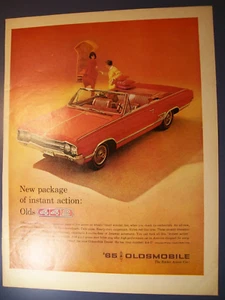 1965 Olds Oldsmobile 4-4-2 442 convertibile auto grande-mag annuncio -"azione istantanea" - Foto 1 di 1