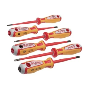 NWS VDE SlimLine 098-7 Screwdriver Set, Slot, PH, SL/PZ, 7 Pieces - Picture 1 of 2