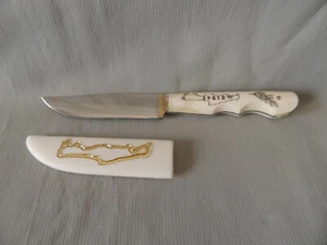 Greek collectible original Cretan knife in a case Linis - Picture 1 of 12