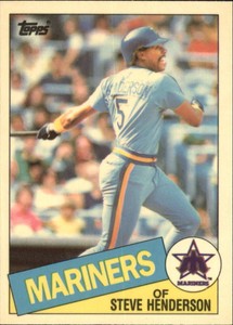 1985 Topps Tiffany Baseball Card #640 Steve Henderson