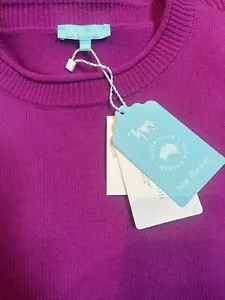Blue Illusion 3L (18/20) Merino Fuschia Sweater BNWT - Picture 1 of 7