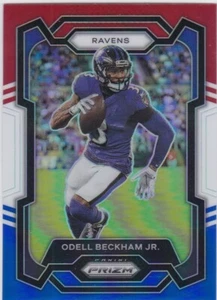 2023 Panini Prizm #25 Odell Beckham Jr Red White & Blue Prizm- Ravens - Imagen 1 de 1