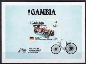Gambia 1986 Yvert SS 24 coches Benz MNH VF - Imagen 1 de 1
