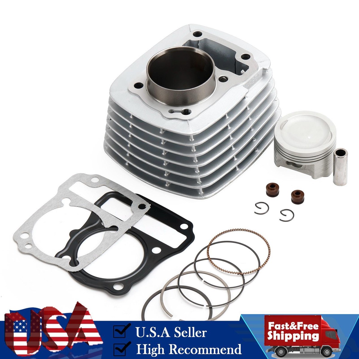 Top End Rebuild Kit For Honda CRF125F 2014-2023 – Cylinder Sleeve, Piston & Rings Set