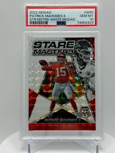 2022 Mosaic Stare Masters White Mosaic Prizm /25 Patrick Mahomes II #SM3 PSA 10 - Picture 1 of 3