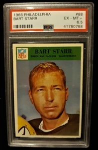 1966 BART STARR #88 GREEN BAY PACKERS PSA 6.5 - PHILADELPHIA GUM CO - Bild 1 von 2