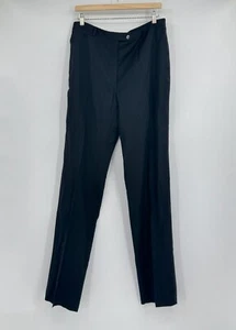 Burberry London Mens Black Wool Straight Leg Dress Pants Sz 34W/US 16 - Picture 1 of 5